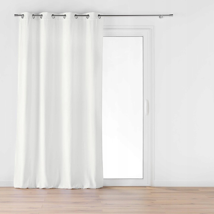 Perdea Douceur D'INTERIEUR, 140x260cm, poliester, alb