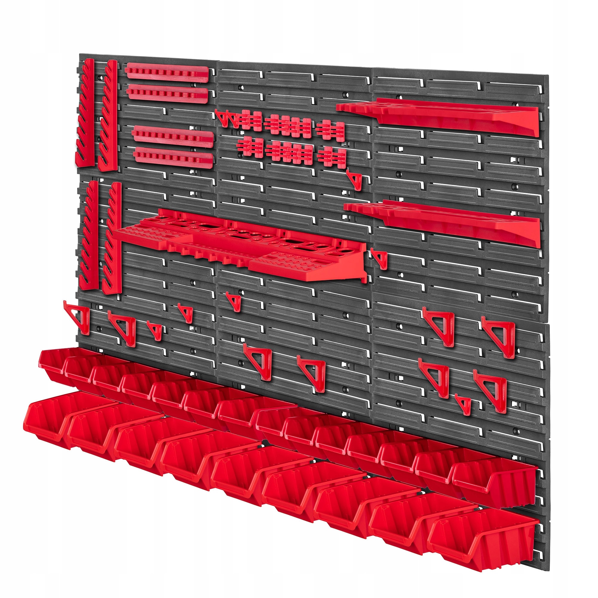 Set organizator accesorii Fluxar, 4 panouri, 2x raft scule