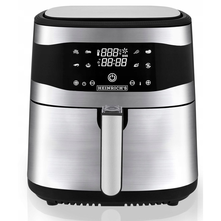 Heinrich's HFR 8205 olaj nélküli fritőz, 1800W, 8L, többszínű, multifunkcionális készlet