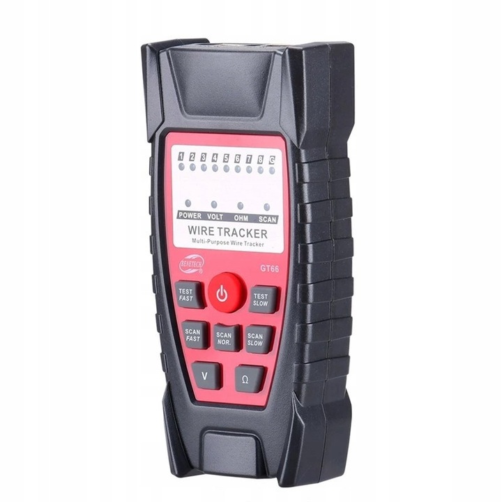 Tester cabluri retea Benetech GT66, RJ45/RJ11, functie de urmarire, set complet