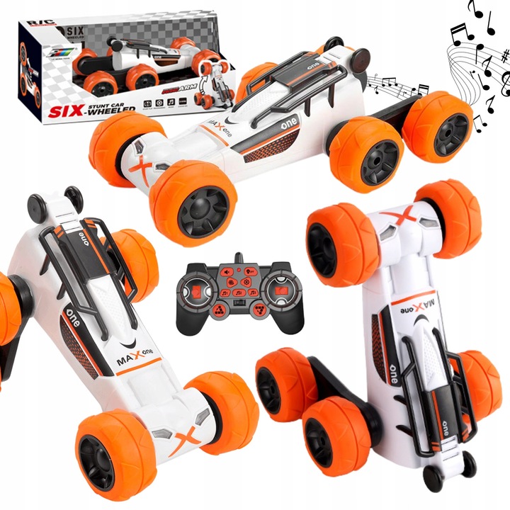 ProNice kaszkadőr autó, távirányítós, hanggal és LED fényekkel, teljes készlet