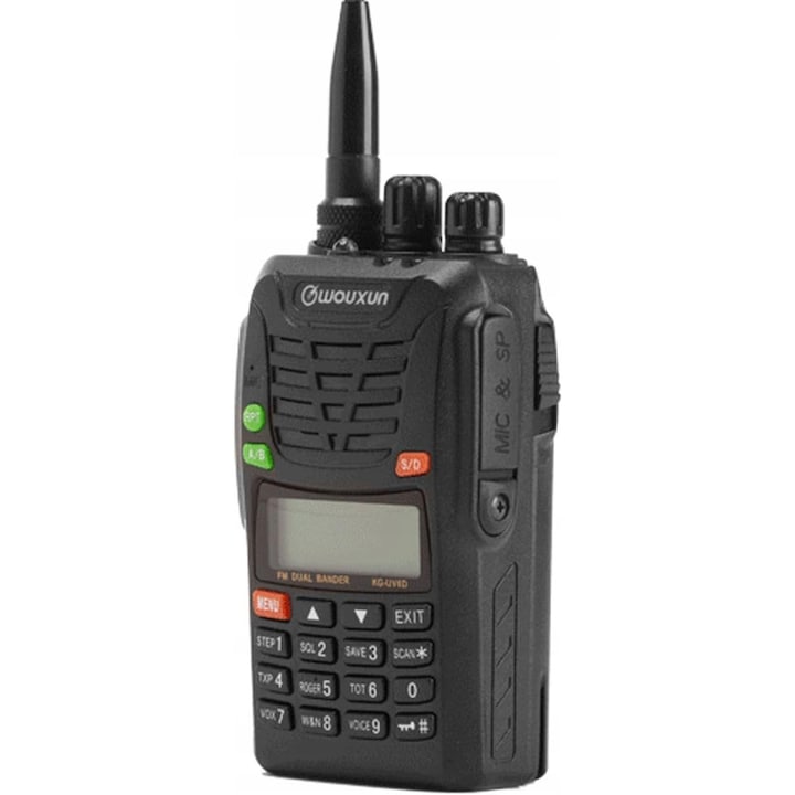 Radio KG-UV6D Wouxun, 199 canale, 136-174 MHz / 400-480 MHz, acumulator 1300mAh, set complet