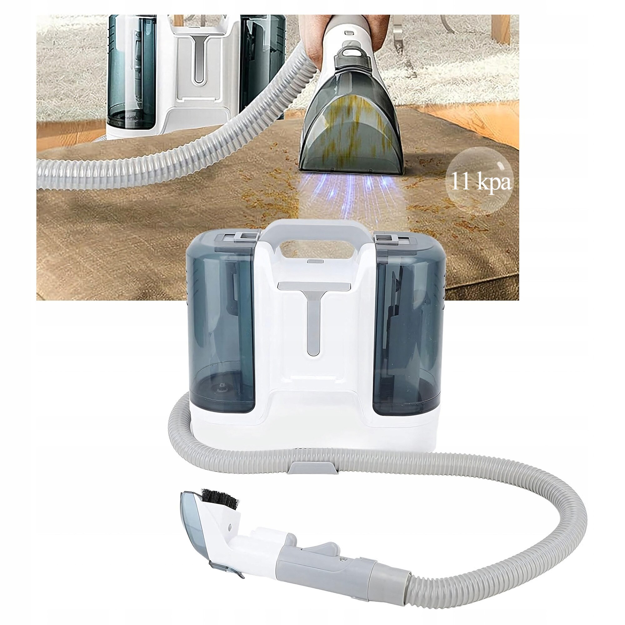 Aspirator umed/uscat, DexXer, 450W, 11 kPa, set de perii, 335x235x305mm, multicolor