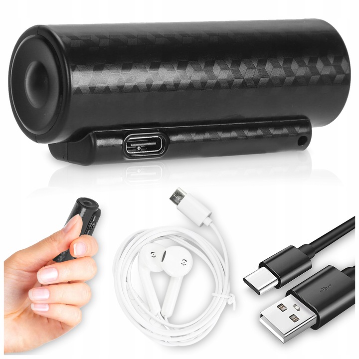 Мини диктофон шпионски, PIXEL, 64GB, 3200mAh, детекция на звук, USB