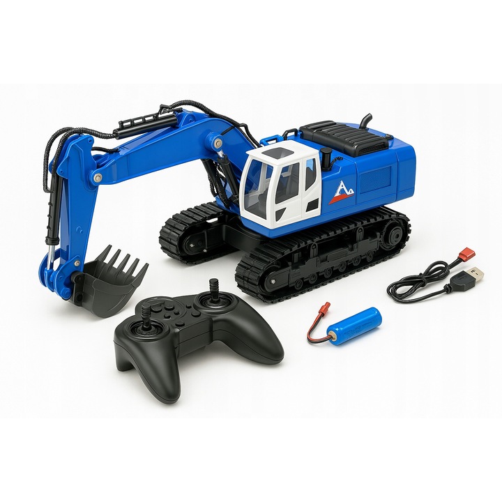 Távirányító Rc Kotrógép Kaliwoer - Fém Lapát Akkumulátor