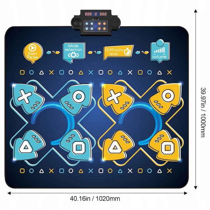Covoras interactiv pentru dans, 8 moduri, jucarie muzicala pentru copii