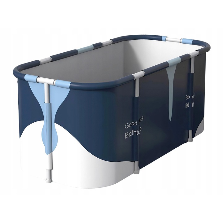 Cada pliabila pentru adulti, Aga, 120x60x60cm, PVC, adanca