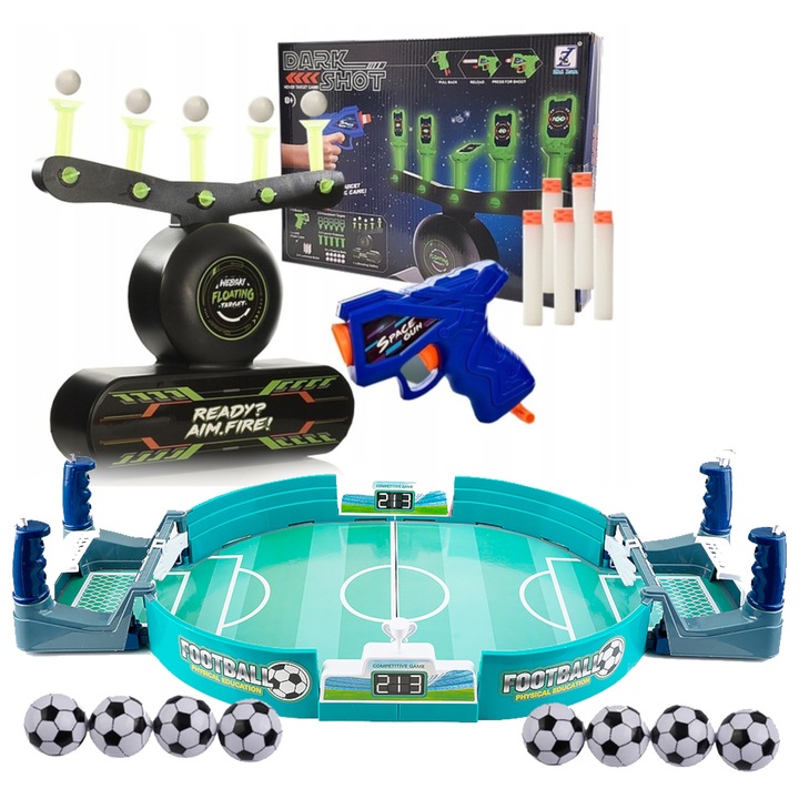 Set jocuri de masa Webski - fotbal si tinte levitante, 55,5x28x11cm, 3+ ani