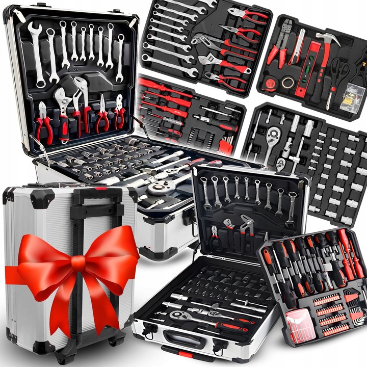 Set scule RETOO, valiza cu 419 elemente, XXL