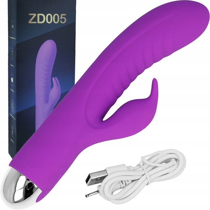 Vibrátor Lelex, Kroliczek modell, 10 mód, G-ponthoz, rózsaszín