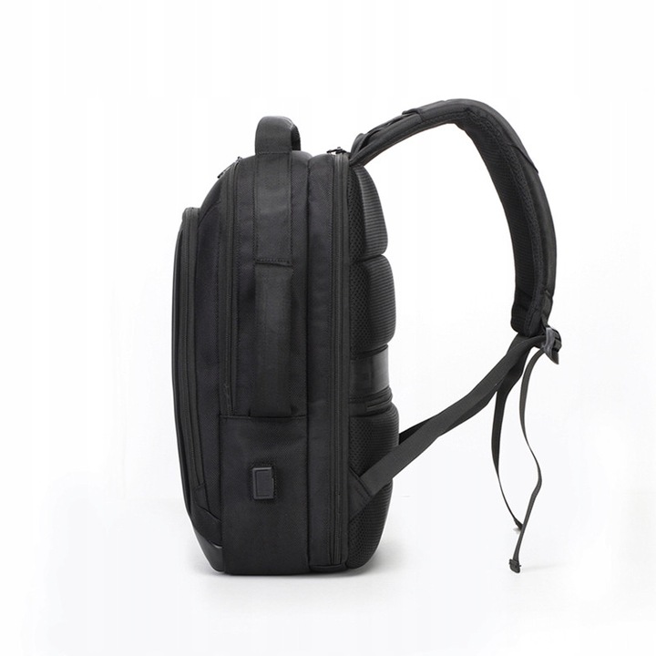 Rucsac laptop 15,6'', K&M, waterproof, USB, negru, 43x30x16cm