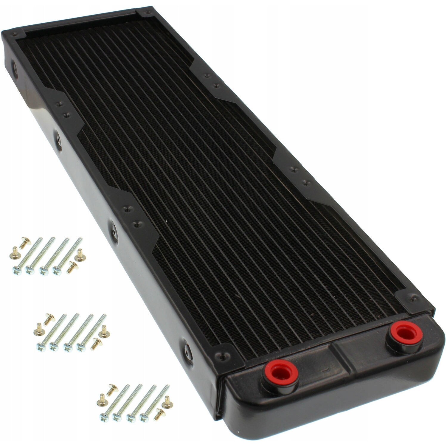Voden Radiator Алуминиев воден радиатор 395x120x32мм, 18 тръби, монтаж за 3 ...