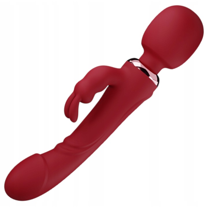 Vibrátor 3in1 GDD, vízálló, 10 rezgésmód, 3,8x5cm, 25cm