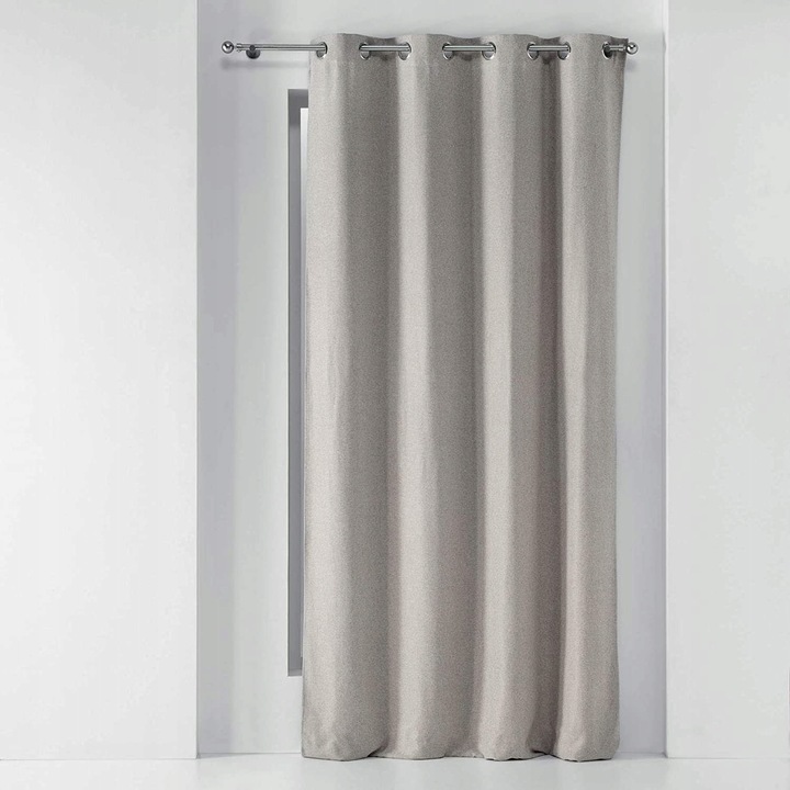 Függöny, Douceur d'interieur, 135x240cm, bézs, ringlis rögzítés