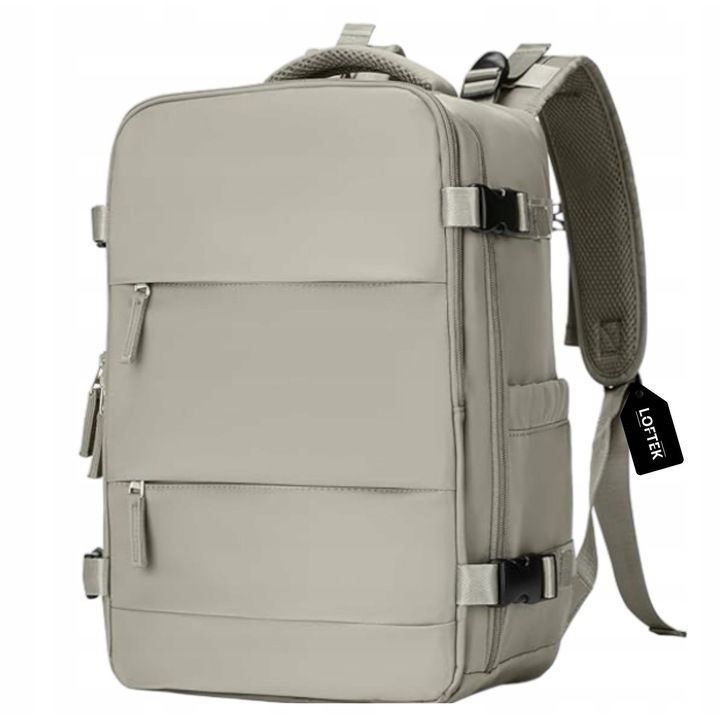 Rucsac Loftek 40x20x25, bagaj de cabina, impermeabil, 4 compartimente, pentru Wizzair si Ryanair