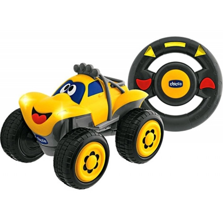 Chicco Billy repülő autó, sárga, vezérlő kormánnyal, 2.441-2.460 GHz