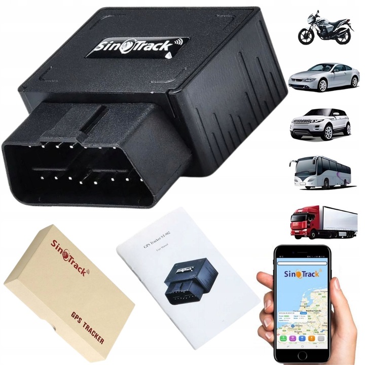 Localizator GPS SinoTrack ST-902 OBD2, alarma viteza, 10m precizie, 5% - 95% umiditate