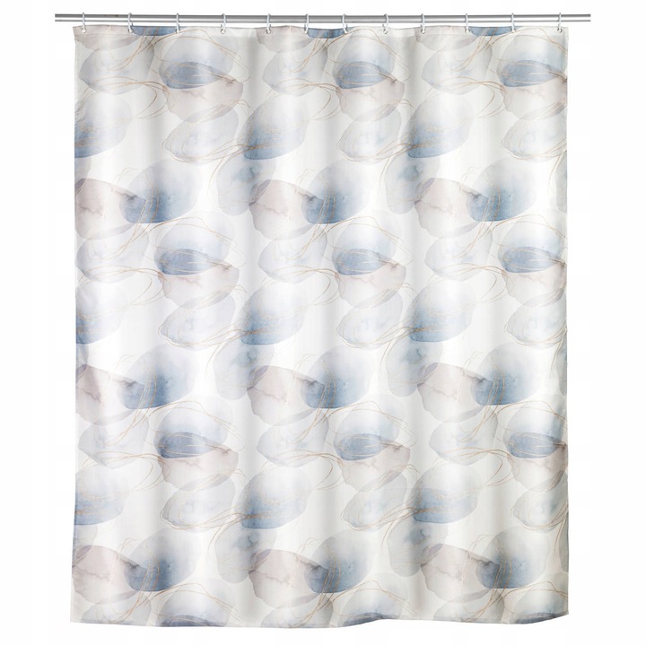 Perdea de dus, NAVAN, WENKO, 180x200cm, multicolor, material poliester, set cu 12 colectii