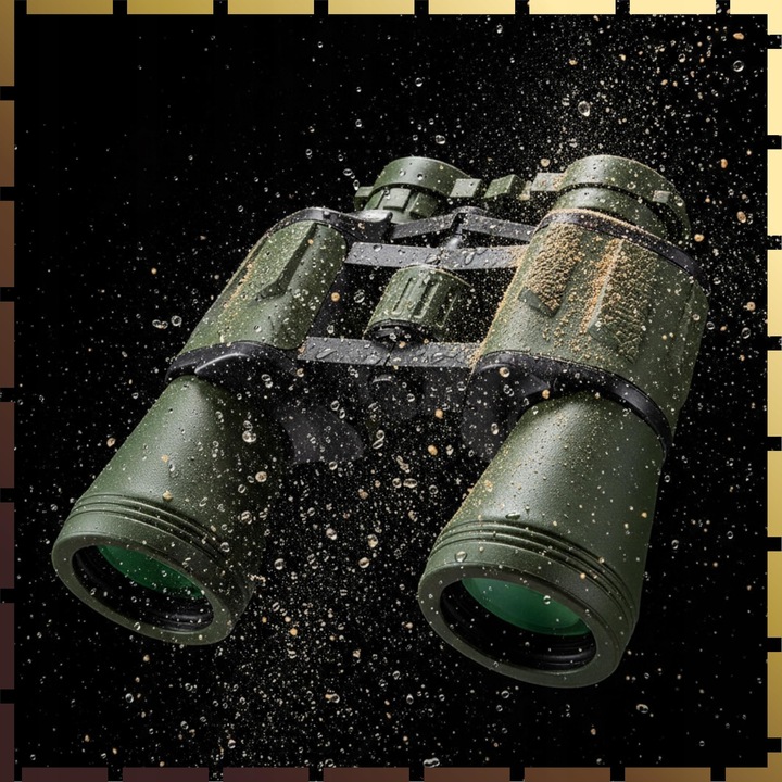 Военен бинокъл 20x50, DexXer, 20x увеличение, BK-7 призма, водоустойчив, размери 17x18x6см, пълен комплект