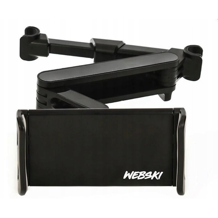 Стойка за кола Webski ATH300 за таблет, регулируема, черна, размери 170x130x75mm