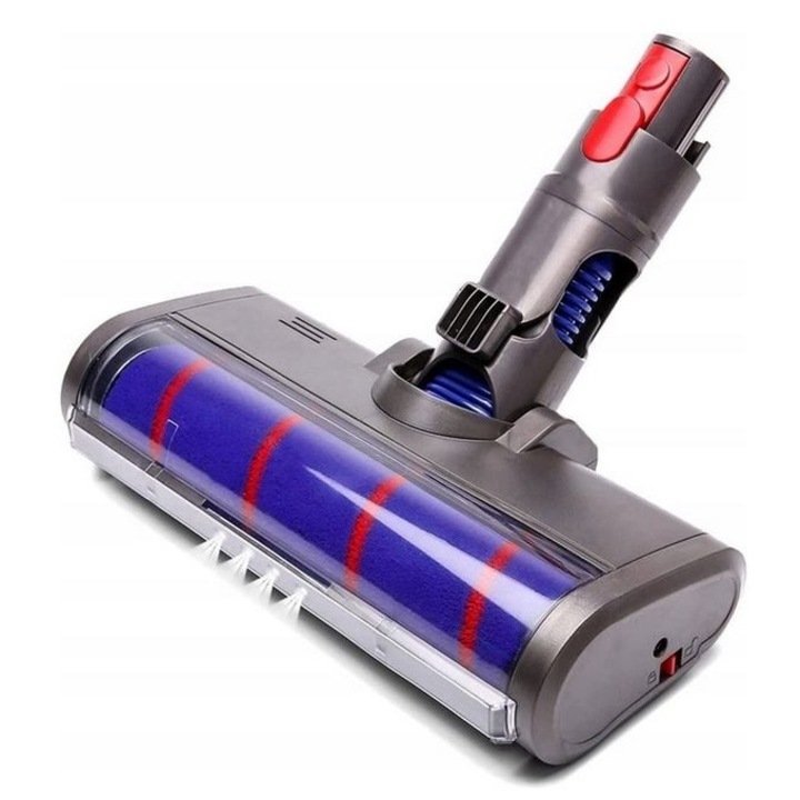 Perie cu LED pentru aspirator Dyson V7 V8 V10 V11 V15, 4 diode, matase si nylon, set