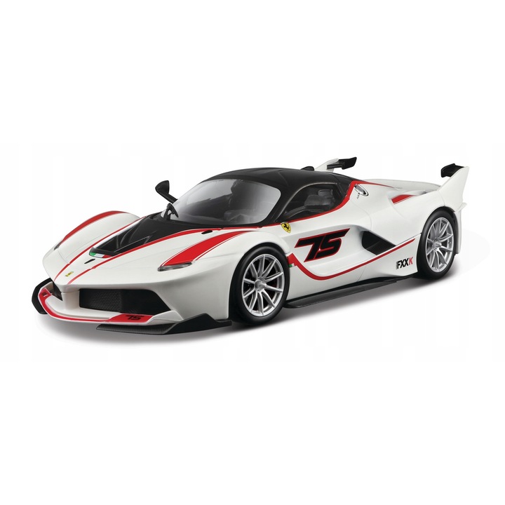 Automacheta Bburago Ferrari FXX K, fehér, 1:24, fém