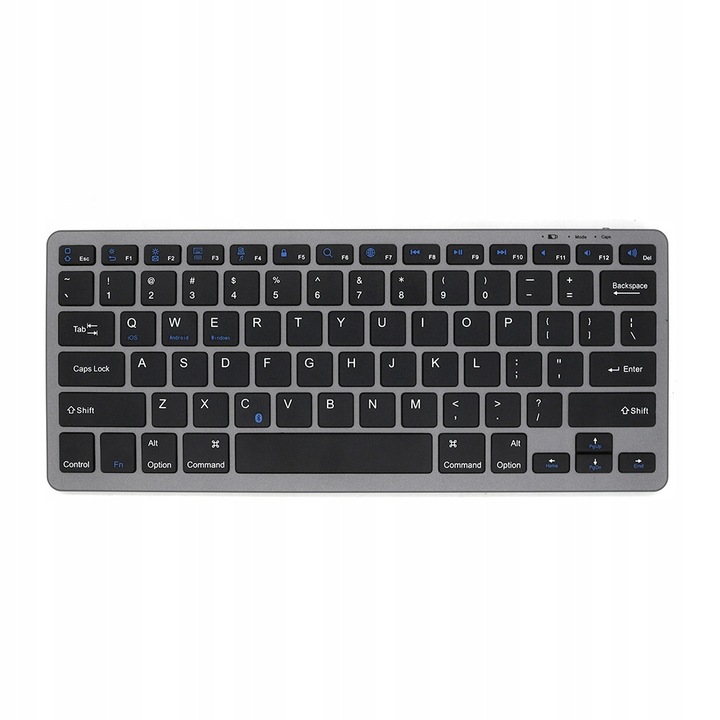Tastatura wireless Bluetooth, 78 taste, neagra, 285x120x6mm