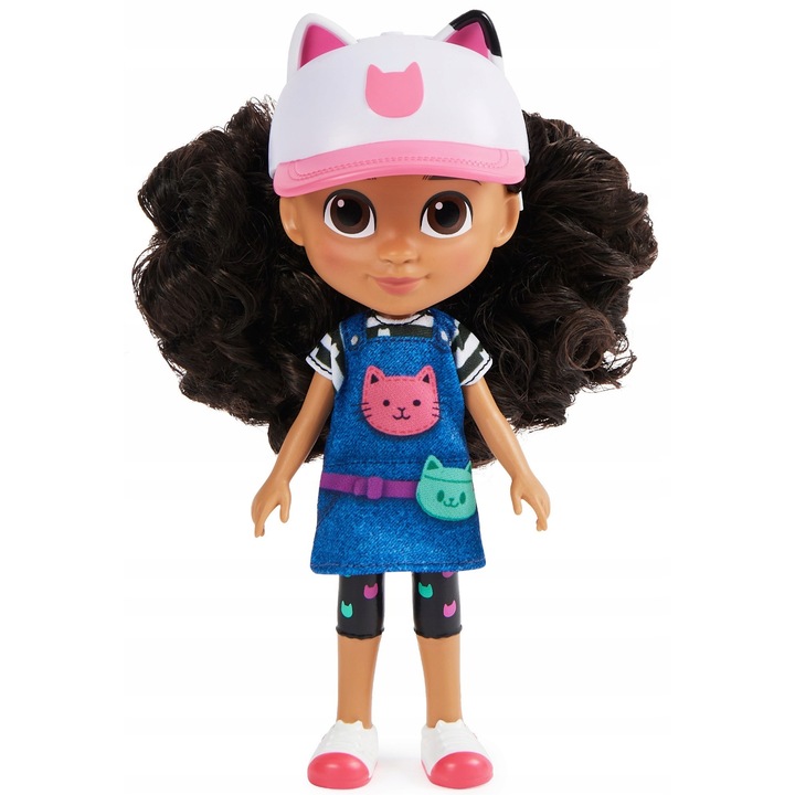 Papusa Gabi 20 cm cu set de jocuri 3 in 1 Domino Pop-Up, carti Jumbo