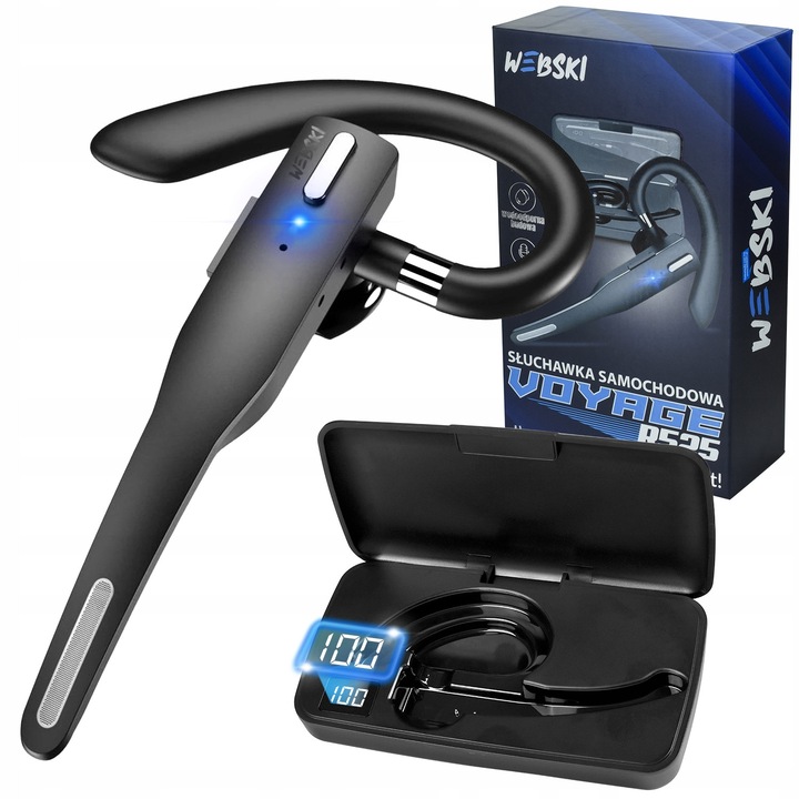 Vezeték nélküli fejhallgató Webski Voyage R525, ergonomikus kialakítás, vízálló, 12 óra üzemidő, többszínű