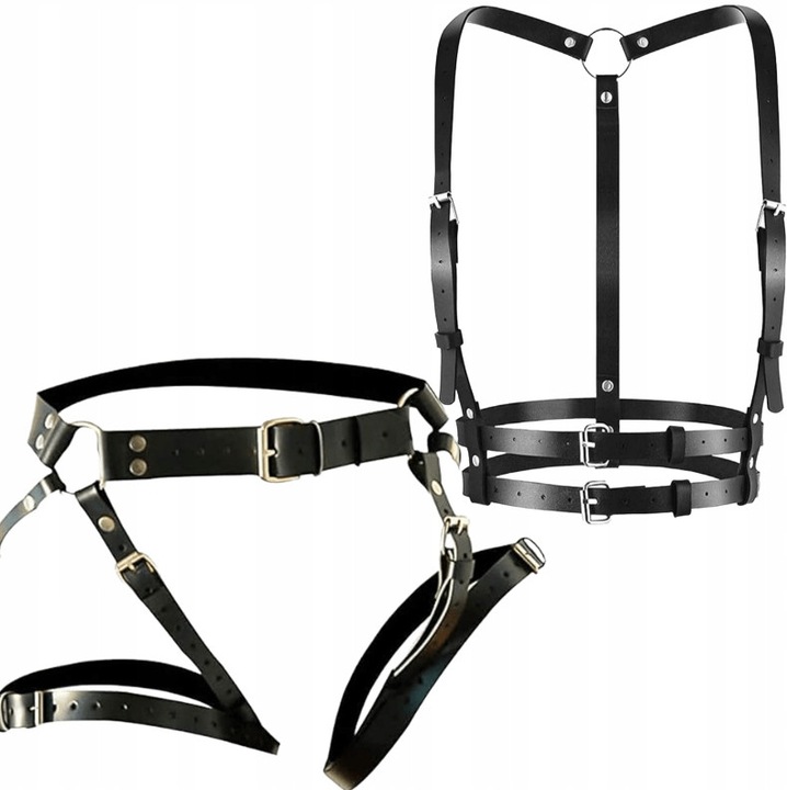 Set ham BDSM, 91-109cm, ecologic, negru