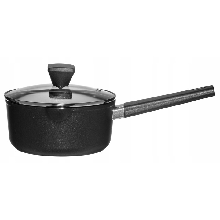 Rondel fedővel Maku, 20 cm, 2L, alumínium, fekete