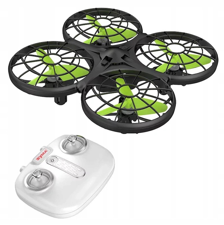 Dron Syma X26, 2.4GHz, sistem de evitare a obstacolelor, dimensiuni 13.1x13.1x4.45cm, set complet