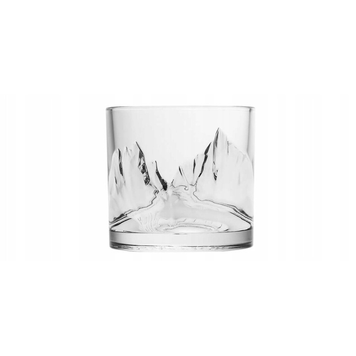 Pahar whisky Jaslo, design unic, transparent, 175ml, 8x8,8cm, set 1 buc.