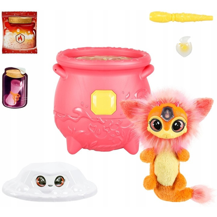 Cazan de jucarie Magic Mixies, Moose Toys, surpriza cu gem