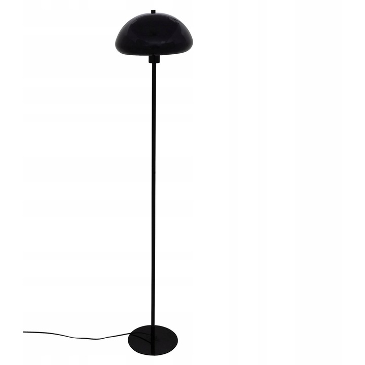 Lampa podea metalica neagra SAVIO, 140x28cm, E27, design minimalist