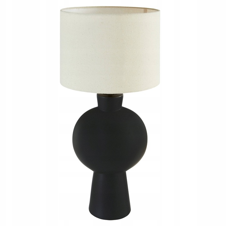 Lampa de birou ceramica YULIA, Atmosphera, 59x28cm, neagra, E27