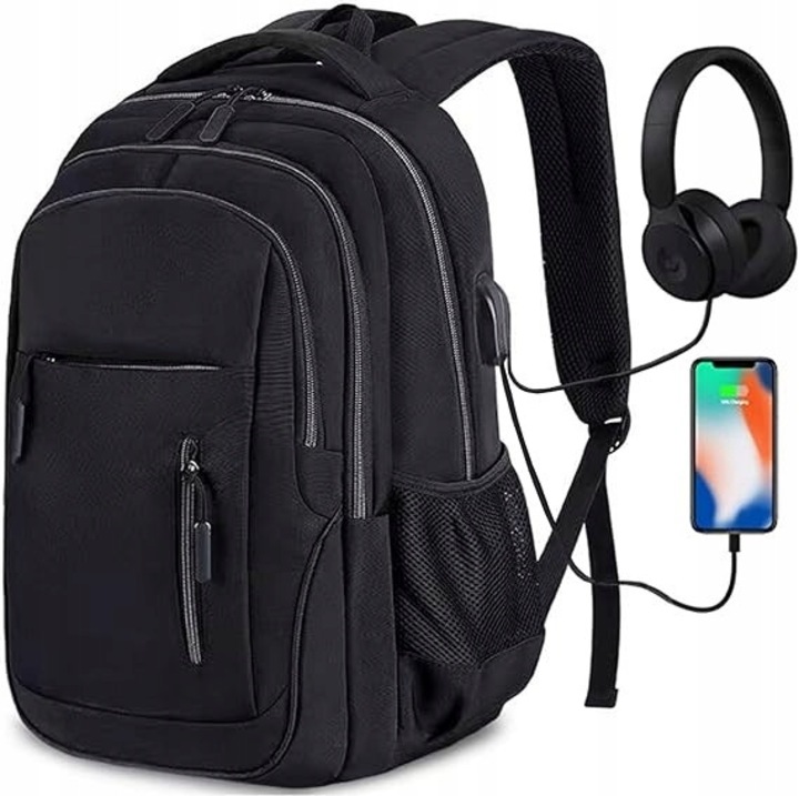 Rucsac multifunctional pentru laptop 15,6'', K&M, impermeabil, ergonomic, 50x35x19cm