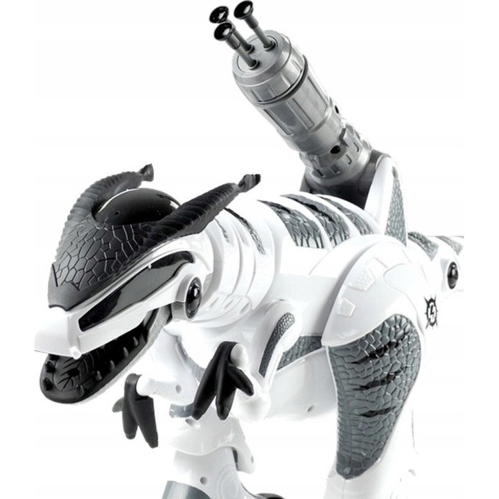 Robot interactiv Norimpex, dinozaur T-Rex, multicolor, cu functii de mers, dans si tragere