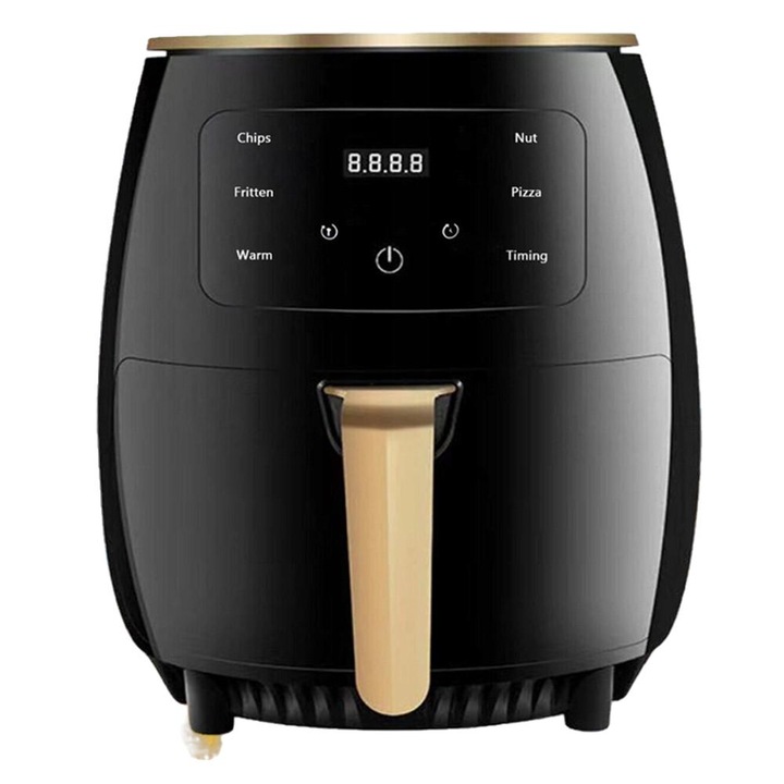 Friteuza inteligenta cu aer, 6L, pentru gatit prajituri, fripturi, pizza