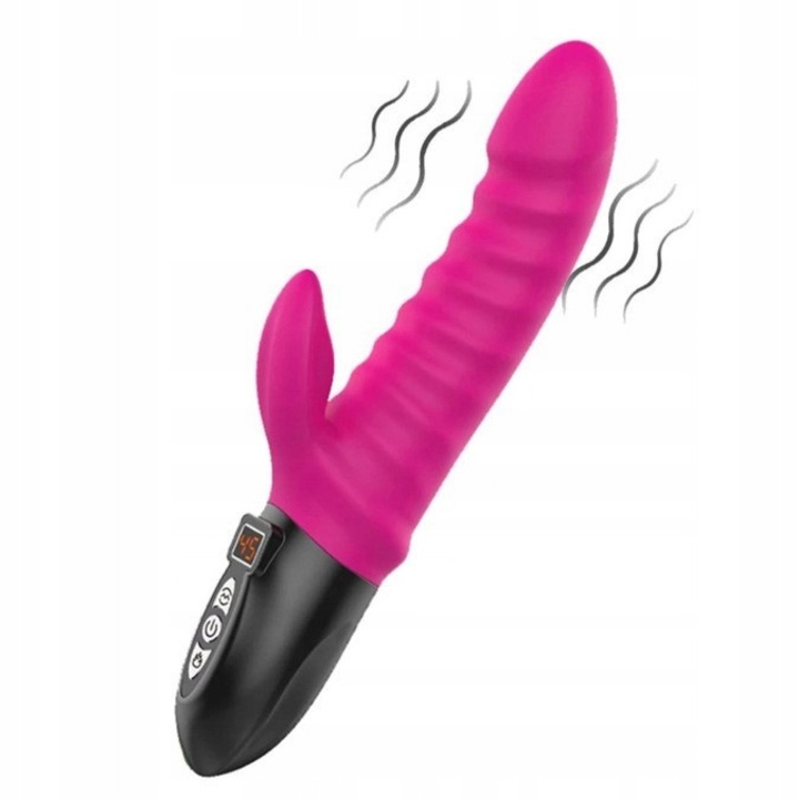 Vibrátor Ero-Bull, fűthető, 12 rezgési program, 23,5 cm, orvosi szilikon