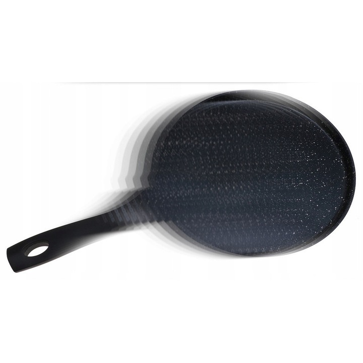 28 cm-es gránit serpenyő fedővel, Greblon, magas hőállóság, ergonomikus