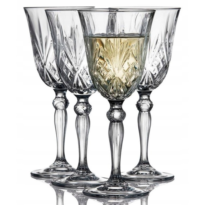 Set pahare RCR Melodia 50ml, 6 bucati, cristal transparent, 141x52mm