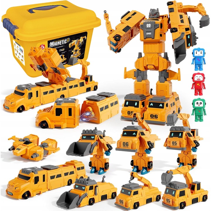 Set de constructie TRIFOX 550 elemente cu surubelnita, 50x33x5,5cm