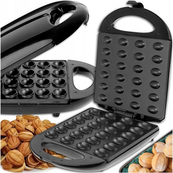 Forma electrica pentru prajituri, MEMFLOW, 1400W, neagra, 26x32,5x10cm