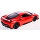 Fém kisautó, Ferrari 488 Pista modell 1:24, BBurago, piros, méretei 19,5x9,5x5cm
