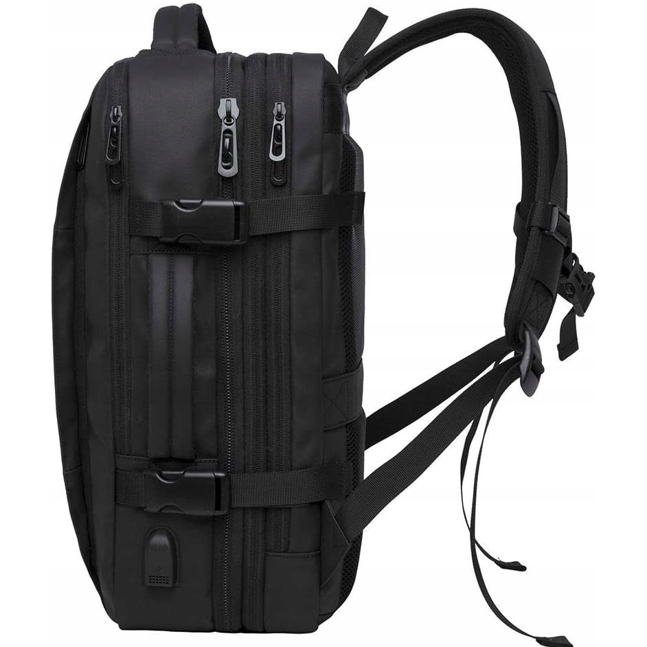 Rucsac laptop Bange, 17,3'', waterproof, cu port USB, negru, 30-38l