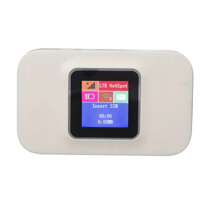 Hordozható 4G WiFi router, 150 Mb/s, 3000 mAh, plug and play, ABS