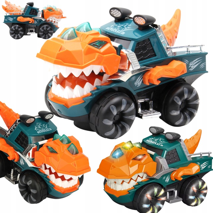 Terepjáró dinoszaurusszal, fény- és hangeffektekkel, 3+