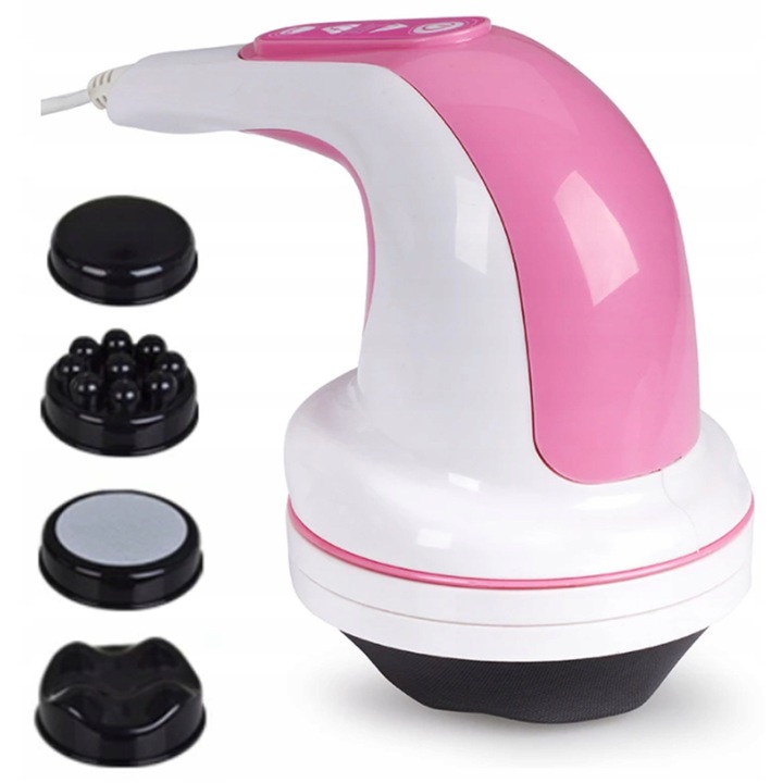 Масажор за тяло, 4 глави, вибрационна техника, антицелулитен, 25W, 150см