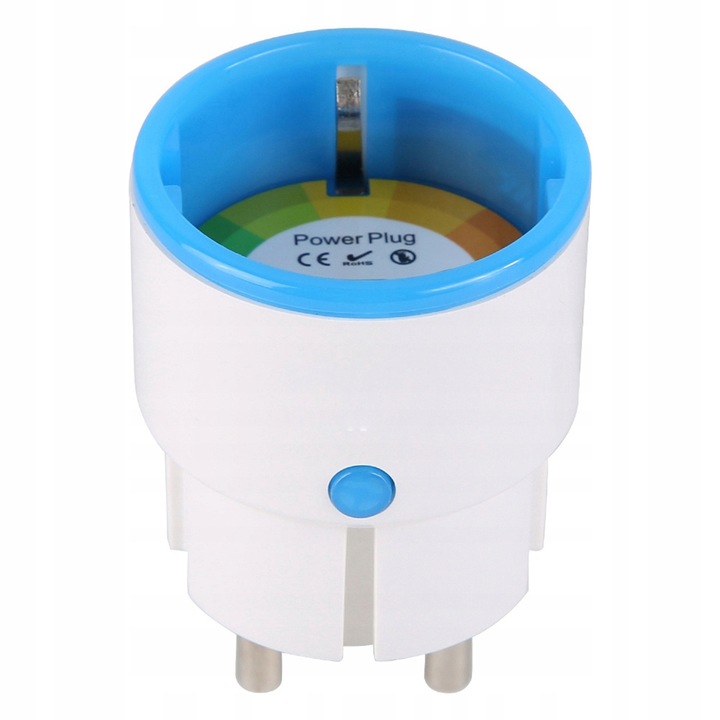 Priza inteligenta controlata WiFi 13A, 110-230V AC, dimensiuni 45.5x70mm, culoare alba